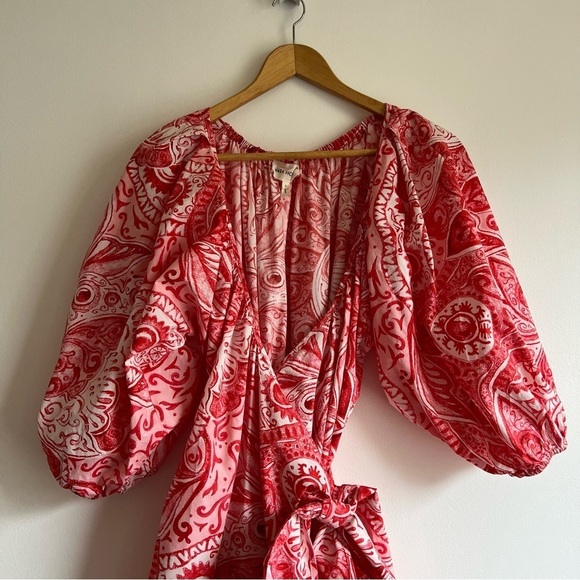 Mara Hoffman Fila Dress in Red Multi - Picture 6 of 16